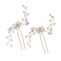 Crystal and pearl bridal hair pins South Africa