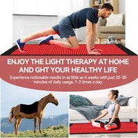 Red Light Therapy Mat for Full Body – 1400 LEDs, Near Infrared 850nm + Red 650nm (178cm x 61 cm)