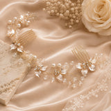 Gold Floral Bridal Hair Vine