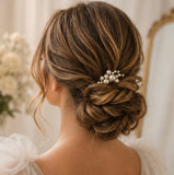 Ivory Vintage Pearl Bridal Hair Combs