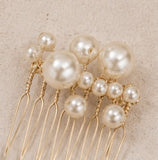 Ivory Vintage Pearl Bridal Hair Combs