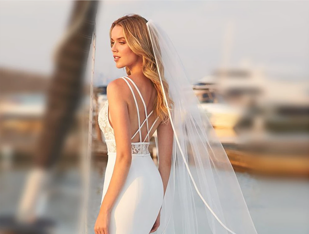 Posh Brides - Plain Edge Cathedral Veil main image 1