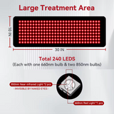 Red LED Therapy Mat - 25.4cm x 76.2 cm