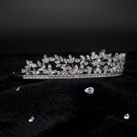 Luxury Cubic Zirconia Bridal Tiara Crown