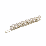 Gold Crystal and Pearl Hair Clip - Bridal / Formal Event