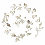 pearl and silver leaf bridal vine